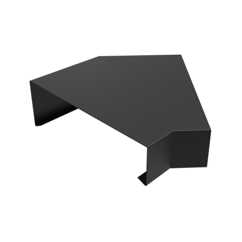 2mm Aluminium Coping – 135° External Corner | 125mm External Leg