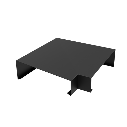 2mm Aluminium Coping – 90° External Corner | 125mm External Leg