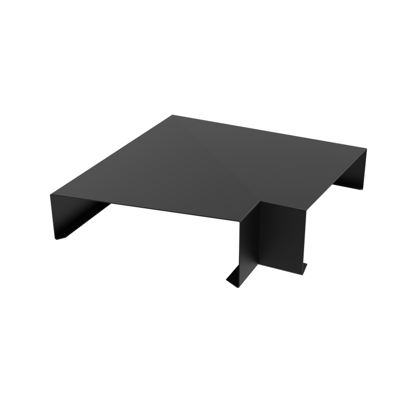 2mm Aluminium Coping – 90° Internal Corner | 125mm External Leg