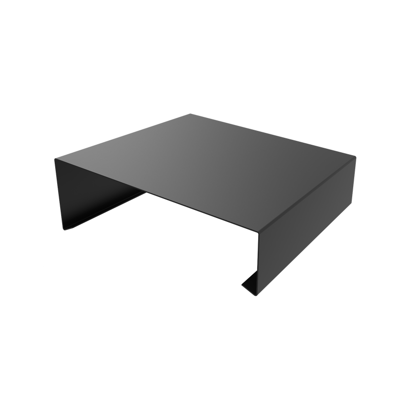 2mm Aluminium Coping – Right Handed Closed Stopend | 125mm External Leg