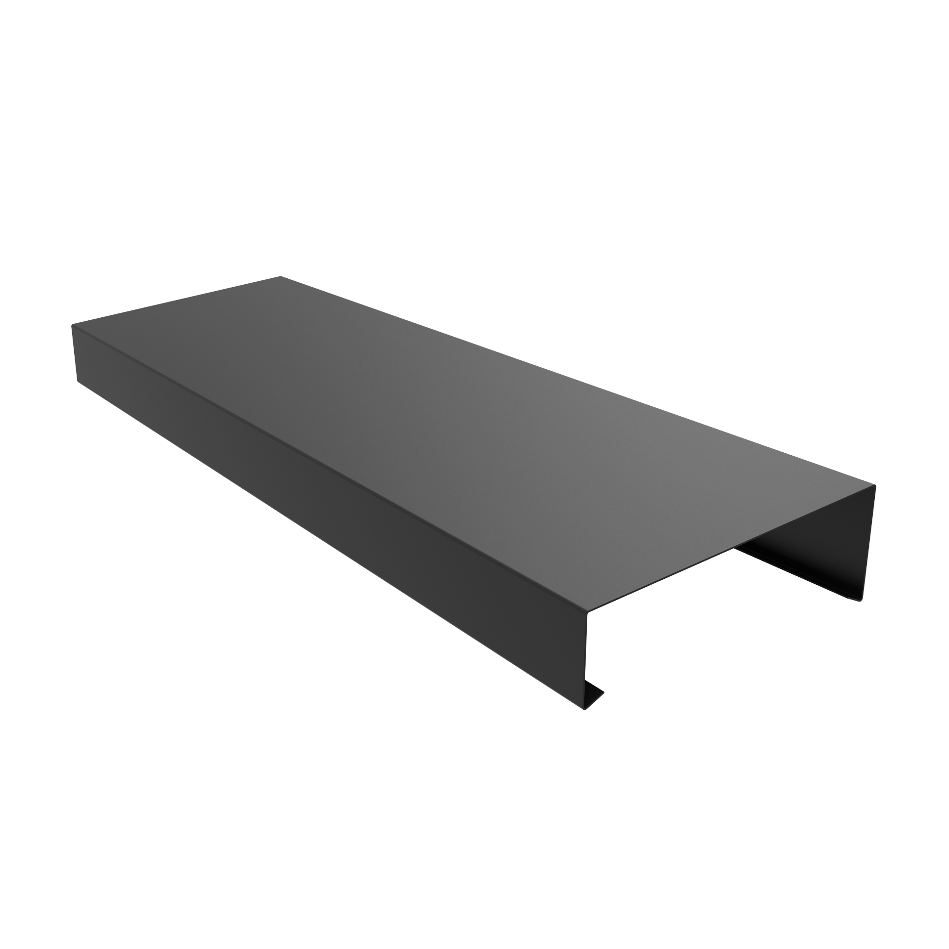 2mm Aluminium Coping – 3m Length | 100mm External Leg