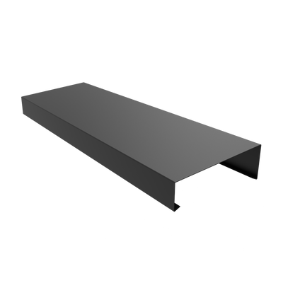 2mm Aluminium Coping – 3m Length | 100mm External Leg