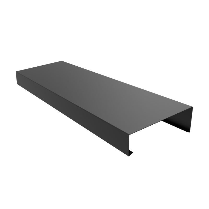 2mm Aluminium Coping – 1m Length | 100mm External Leg