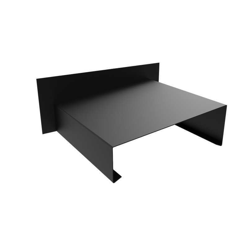 3mm Aluminium Coping – Stopend Upstand (Left Handed) | 100mm External Leg