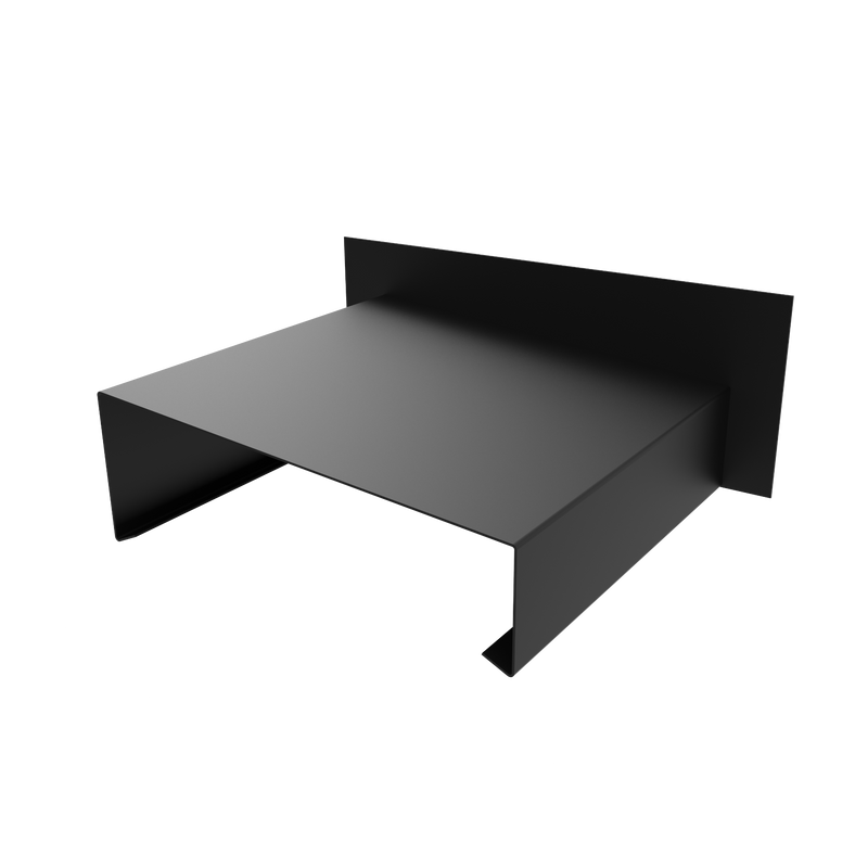 3mm Aluminium Coping – Stopend Upstand (Right Handed) | 100mm External Leg