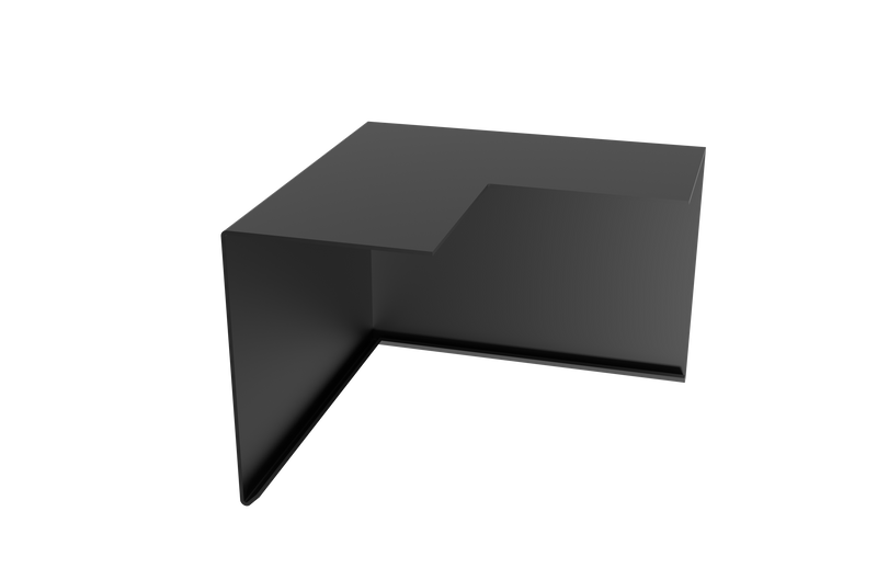 Aluminium Roof Edge Drip Trim – 90° External Corner