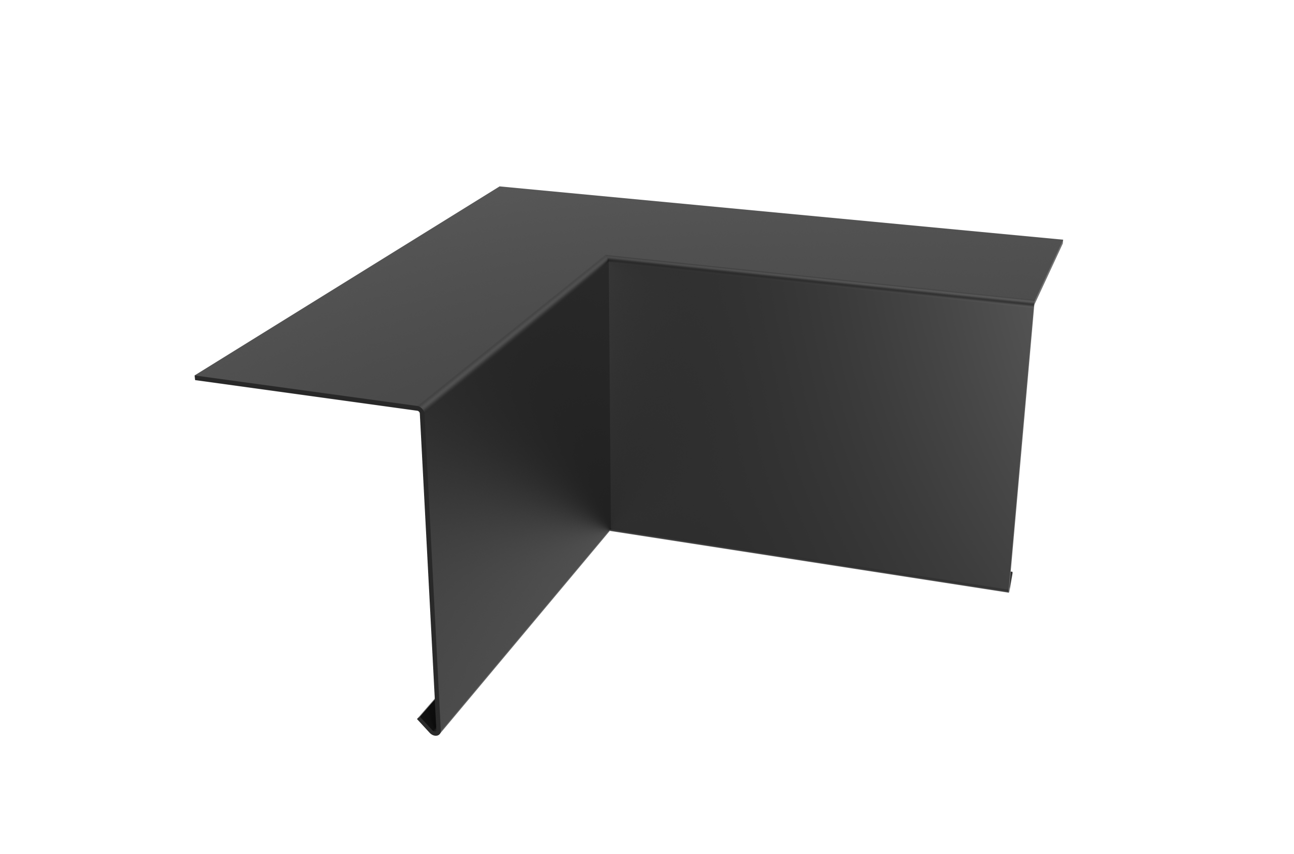 Aluminium Roof Edge Drip Trim – 90° Internal Corner