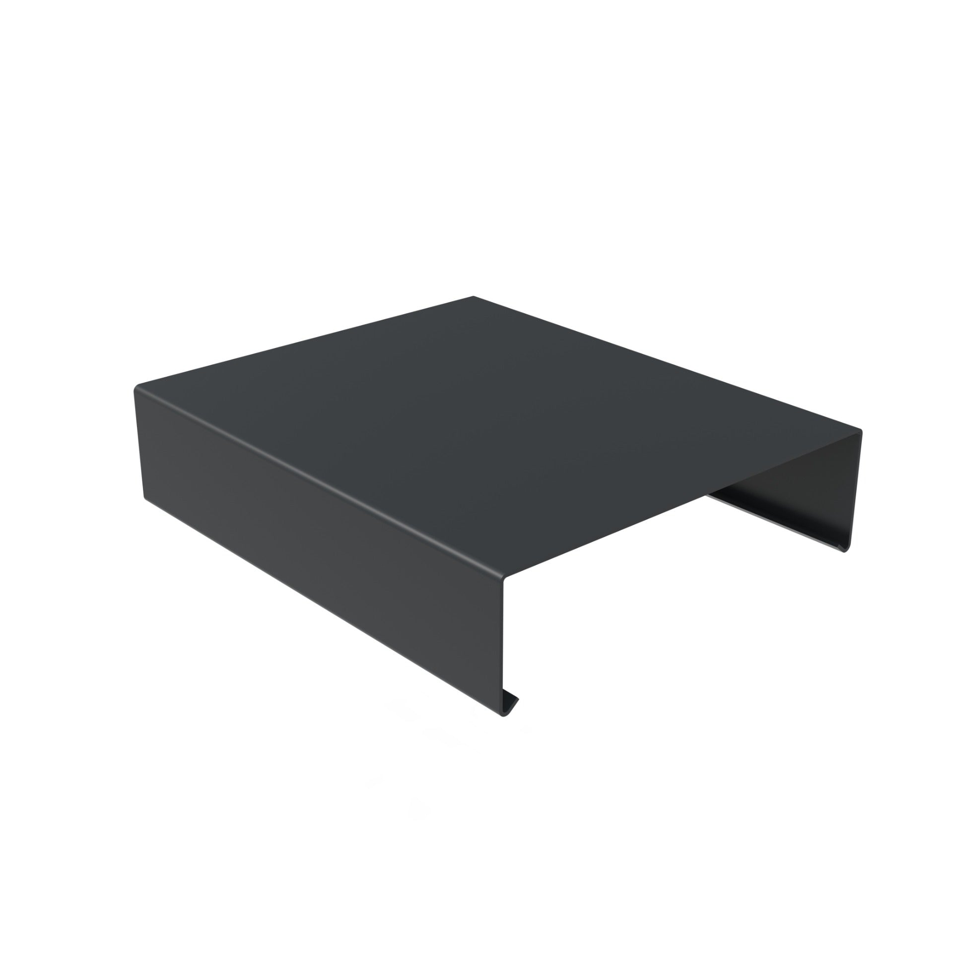 3mm Aluminium Coping – Closed Stopend | 75mm External Leg