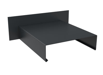 2mm Aluminium Coping – Stopend Upstand | 75mm External Leg