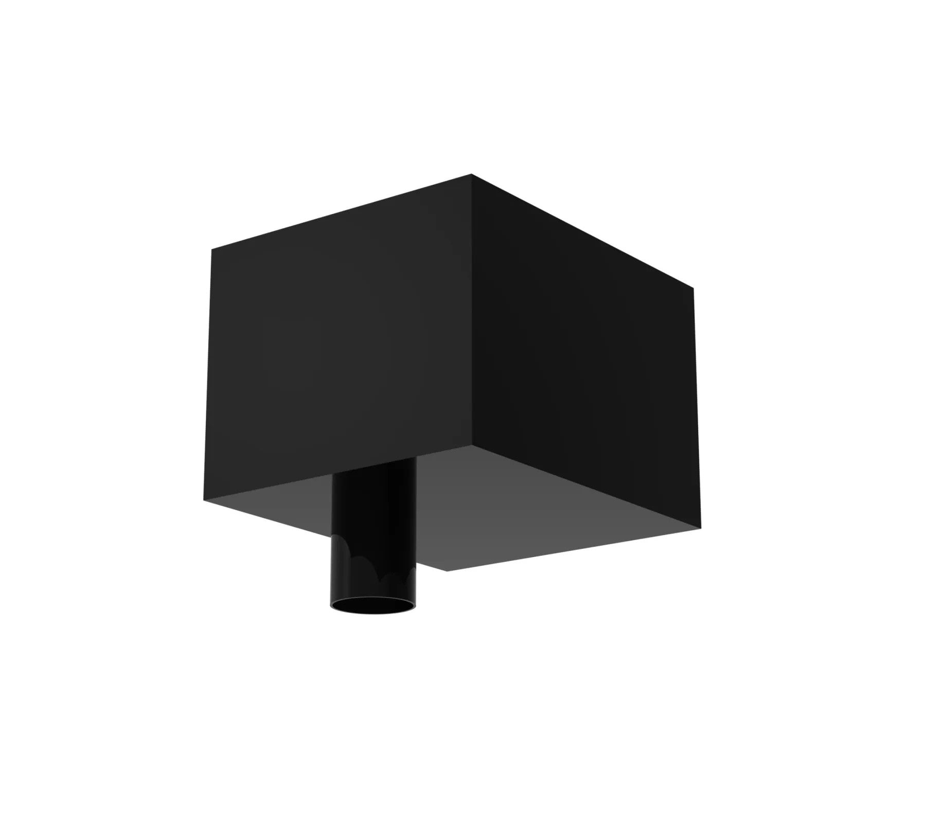 Aluminium Rectangular Hopper Head – Round Outlet