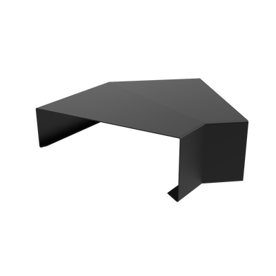 2mm Aluminium Coping – 135° Internal Corner | 100mm External Leg