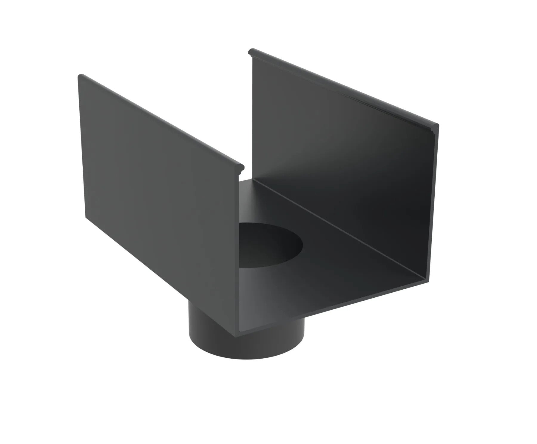 Aluminium Box Gutter – Round Outlet