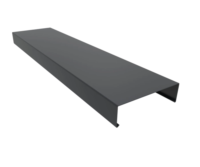 2mm Aluminium Coping – 3m Length | 75mm External Leg