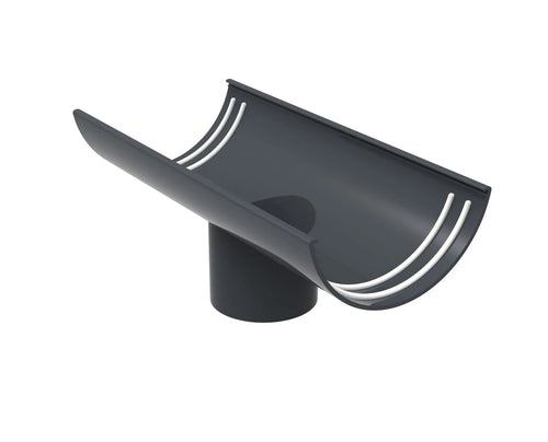 Aluminium Half Round Gutter – Round Outlet