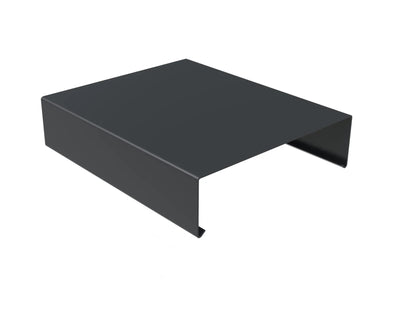 2mm Aluminium Coping – Closed Stopend | 75mm External Leg