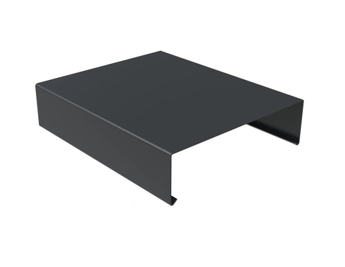 2mm Aluminium Coping – Closed Stopend | 75mm External Leg